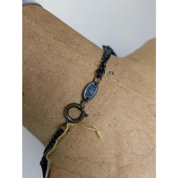 1990's ultra rare emporio armani metal fringe necklace - Picture 3 of 3